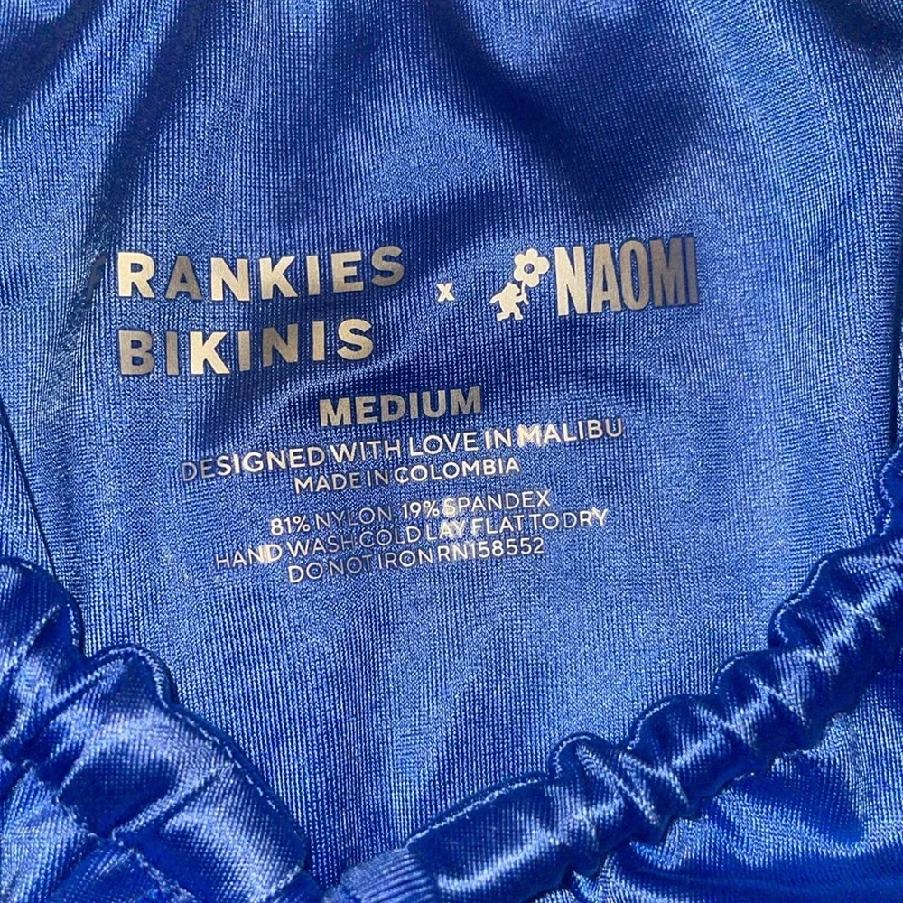 Frankies Bikinis Women's Blue Tankini-Tops Size M NWOT in Rain 🇺🇸